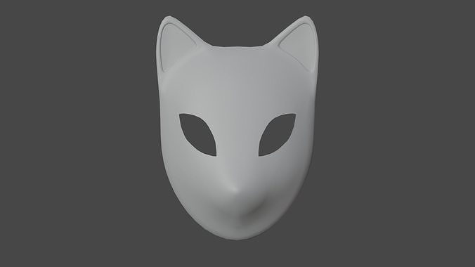 Simple Fox Mask Free low-poly 3D model