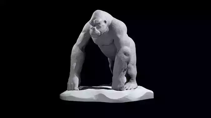Silverback Gorilla 3D print model