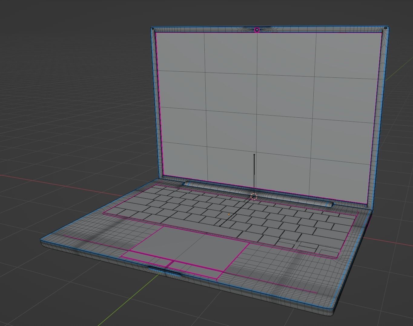 RGB Gaming Laptop 3D model_11