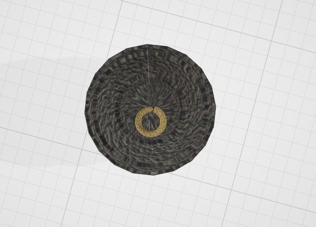 Lowpoly Lined Bomb Free low-poly 3D model_1