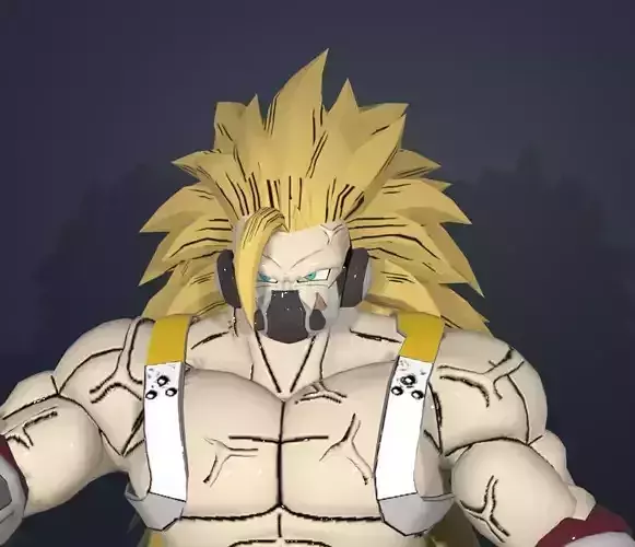 ssj rage 3D model