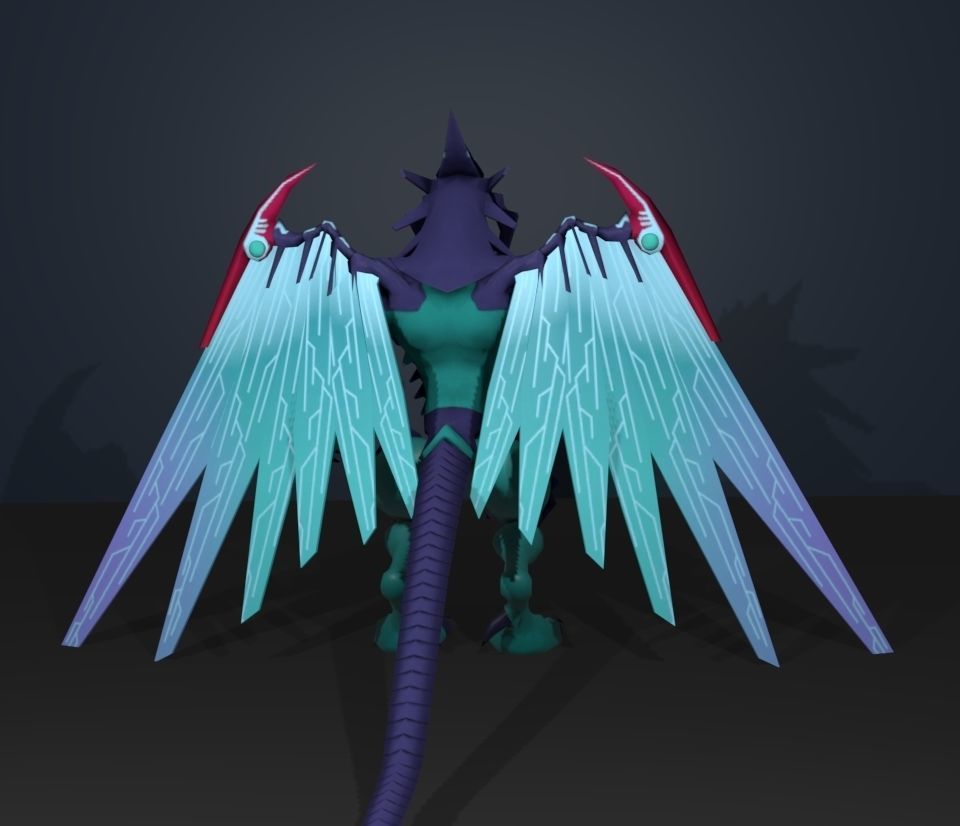 galaxy photon dragon 3D model_4