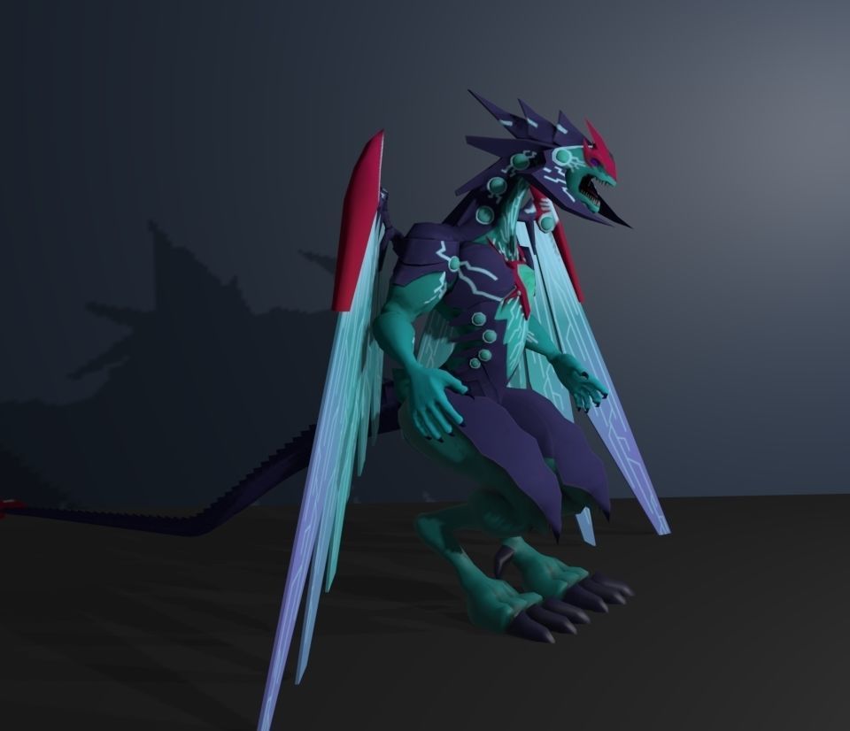 galaxy photon dragon 3D model_3