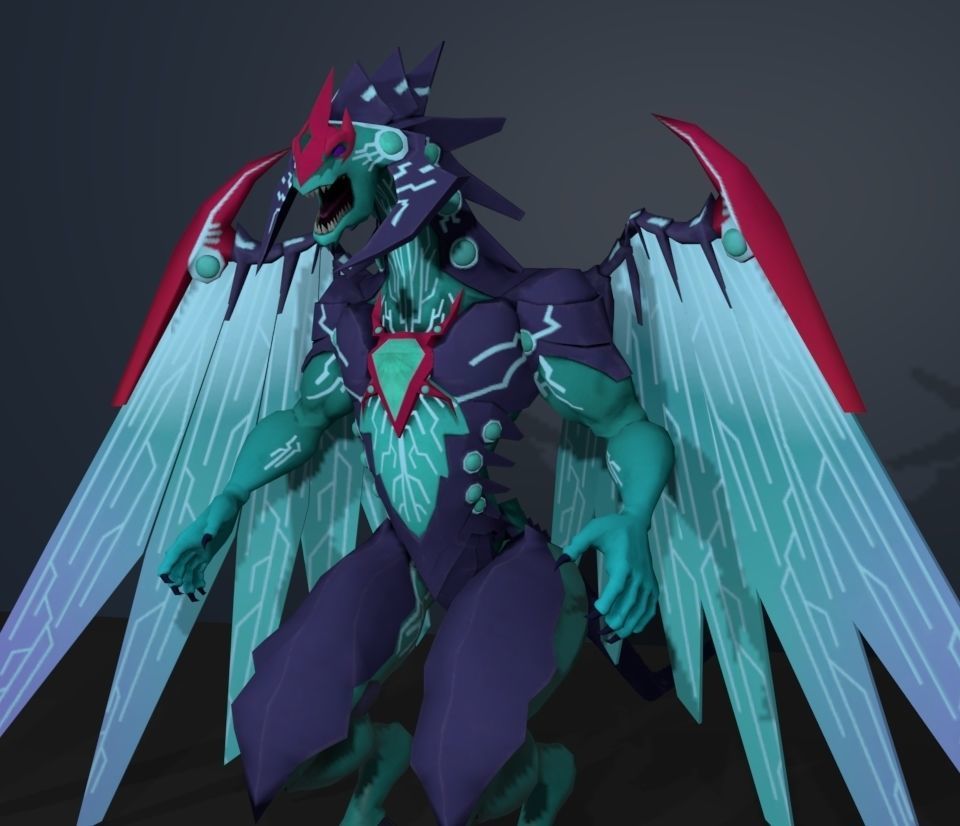 galaxy photon dragon 3D model_2