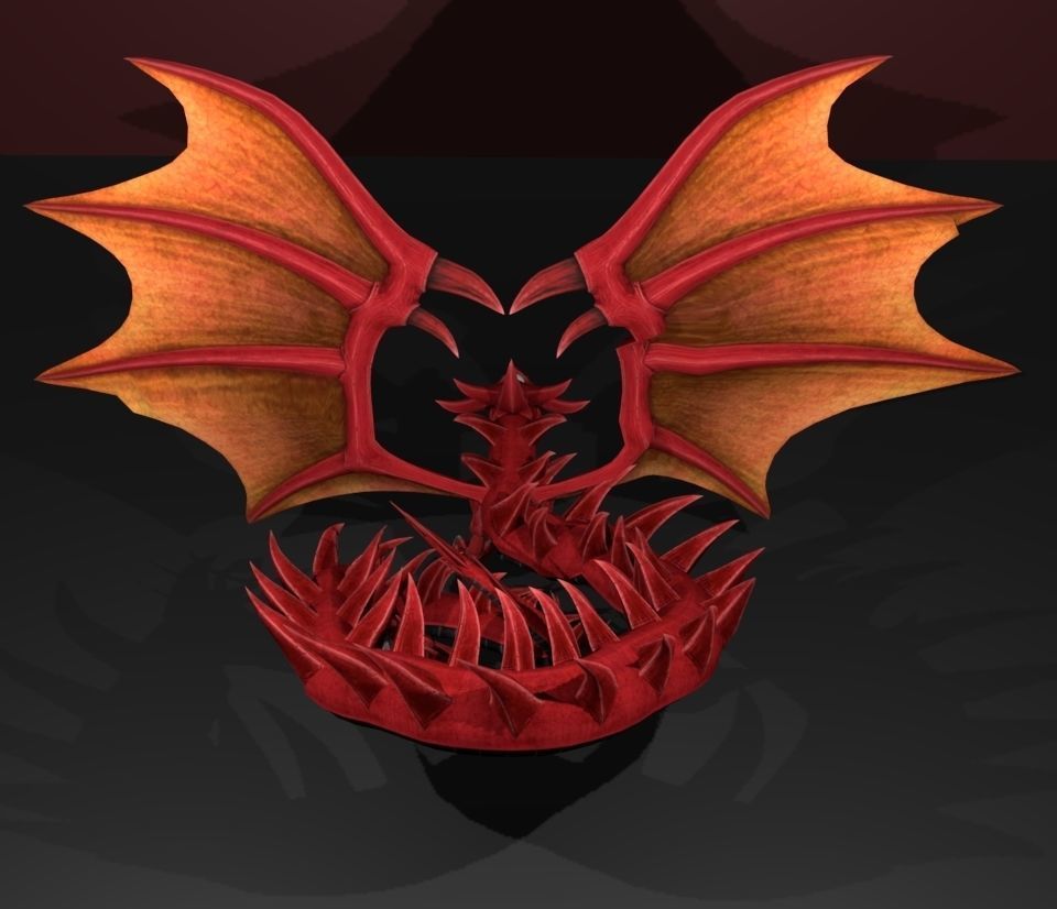 slifer the sky dragon 3D model_4