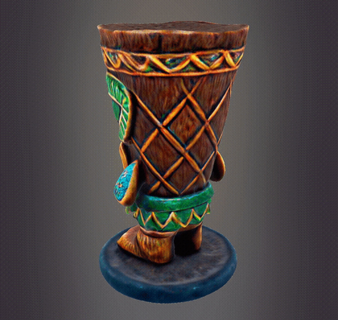Tiki man house decor 3D print model_5