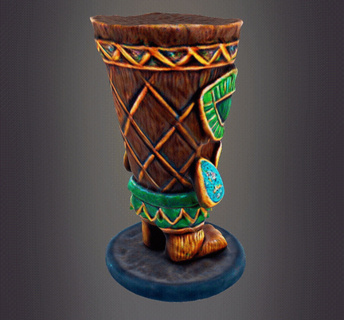 Tiki man house decor 3D print model_2