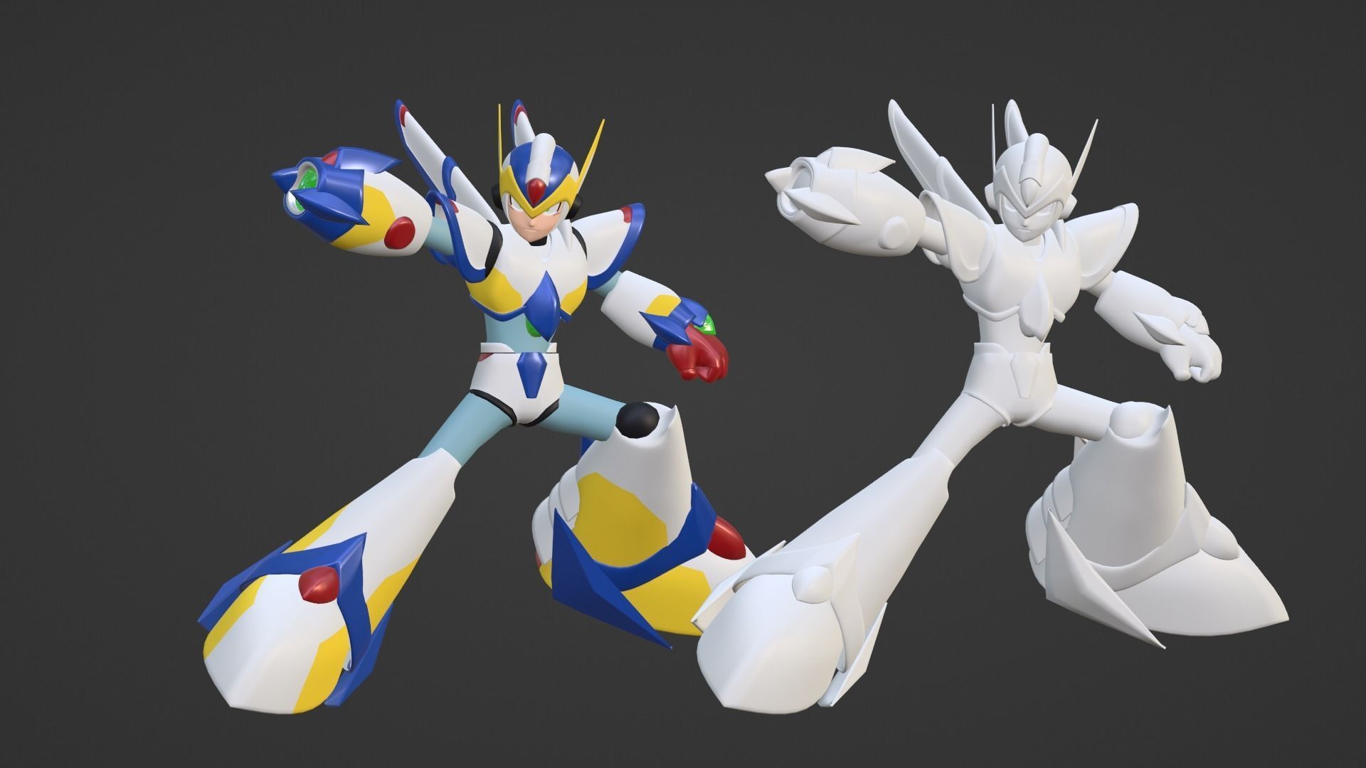 Megaman Falcon Armor - Mega Man X5 3D model_18