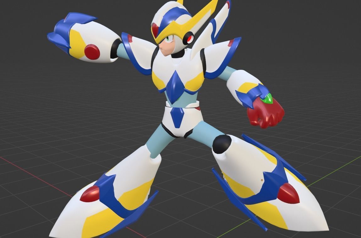 Megaman Falcon Armor - Mega Man X5 3D model_7