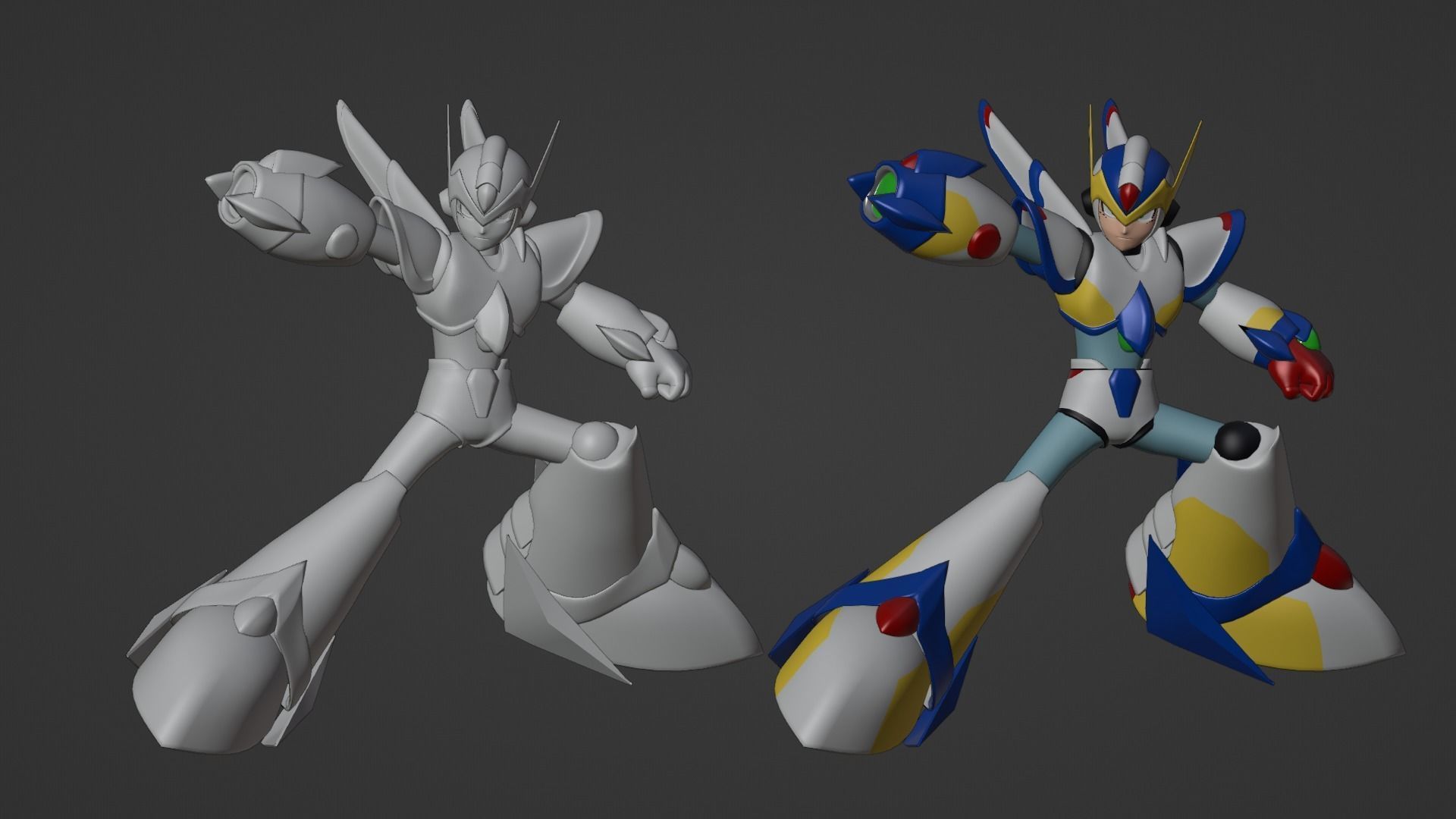 Megaman Falcon Armor - Mega Man X5 3D model_20