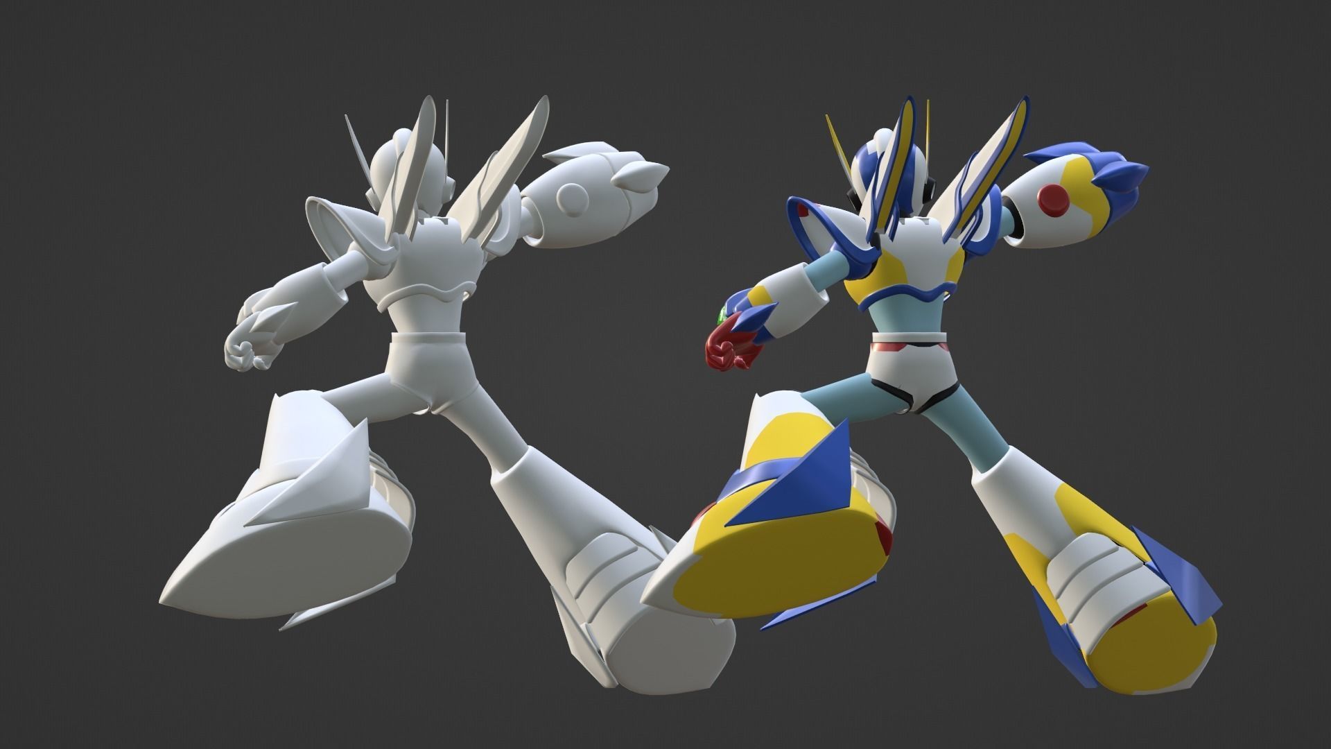 Megaman Falcon Armor - Mega Man X5 3D model_19