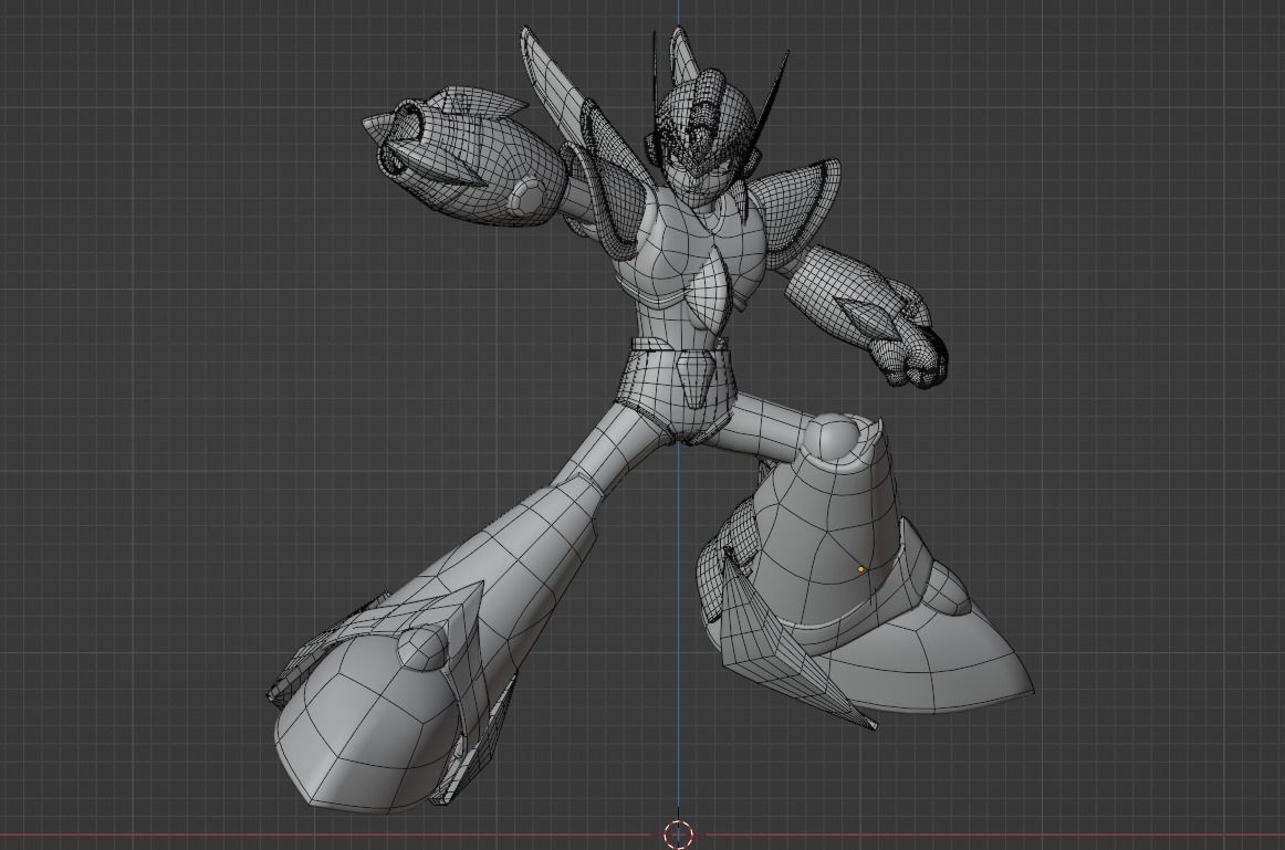 Megaman Falcon Armor - Mega Man X5 3D model_11