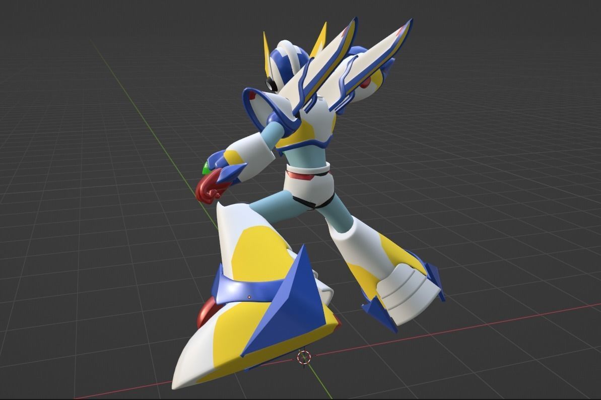 Megaman Falcon Armor - Mega Man X5 3D model_8