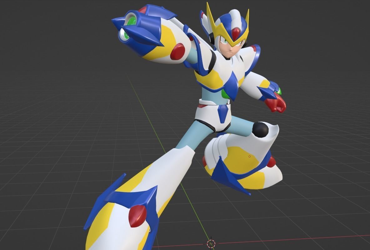 Megaman Falcon Armor - Mega Man X5 3D model_6