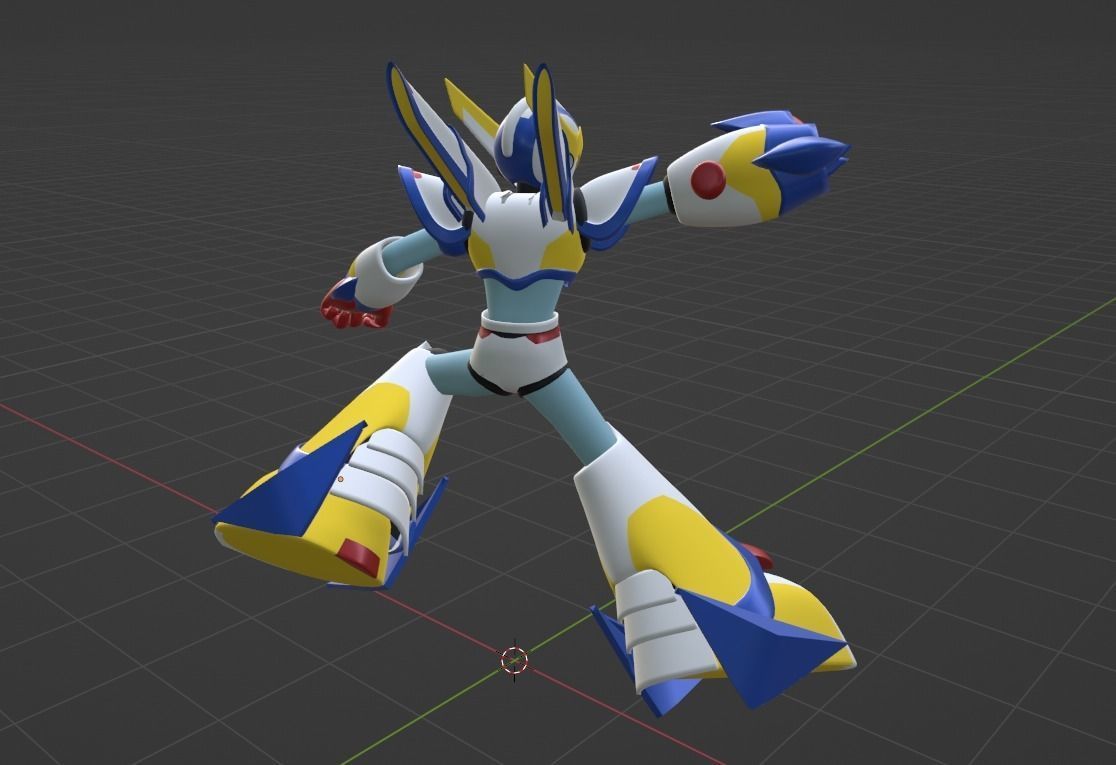 Megaman Falcon Armor - Mega Man X5 3D model_9