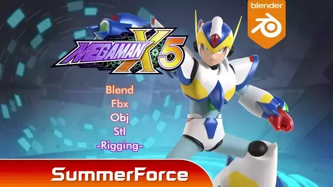 Megaman Falcon Armor - Mega Man X5 3D model