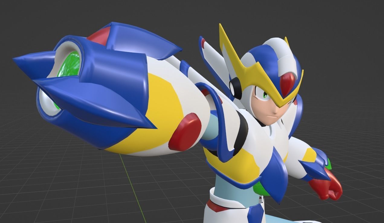 Megaman Falcon Armor - Mega Man X5 3D model_10