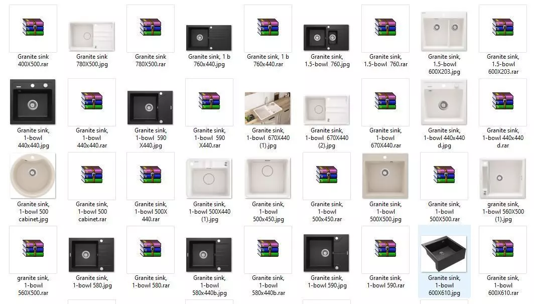 New Collection of Model-Designed Granite Sinks 3D model