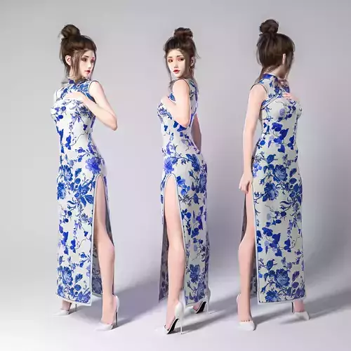 cheongsam Chi-pao chirpaur cheong-sam woman