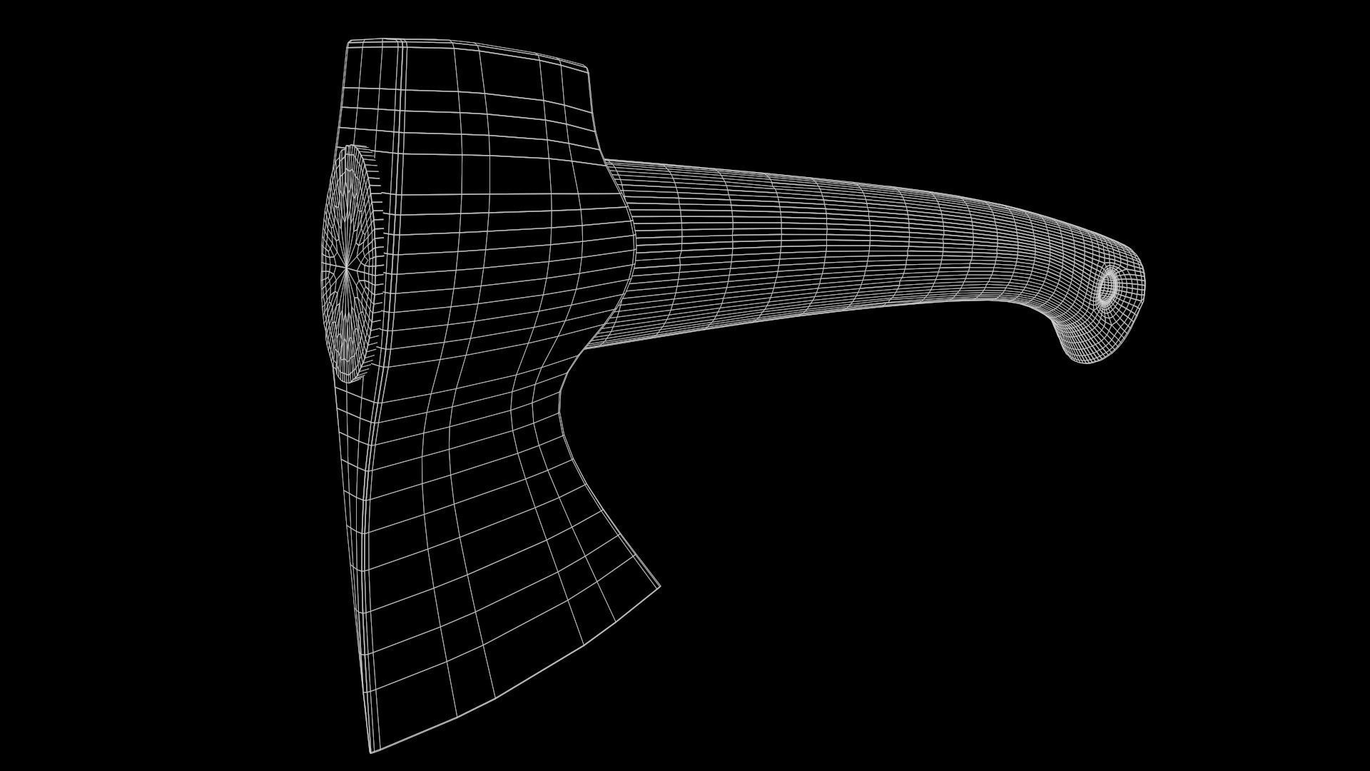 Survival Axe Free 3D model_3