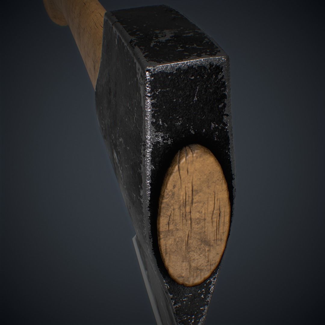 Survival Axe Free 3D model_2