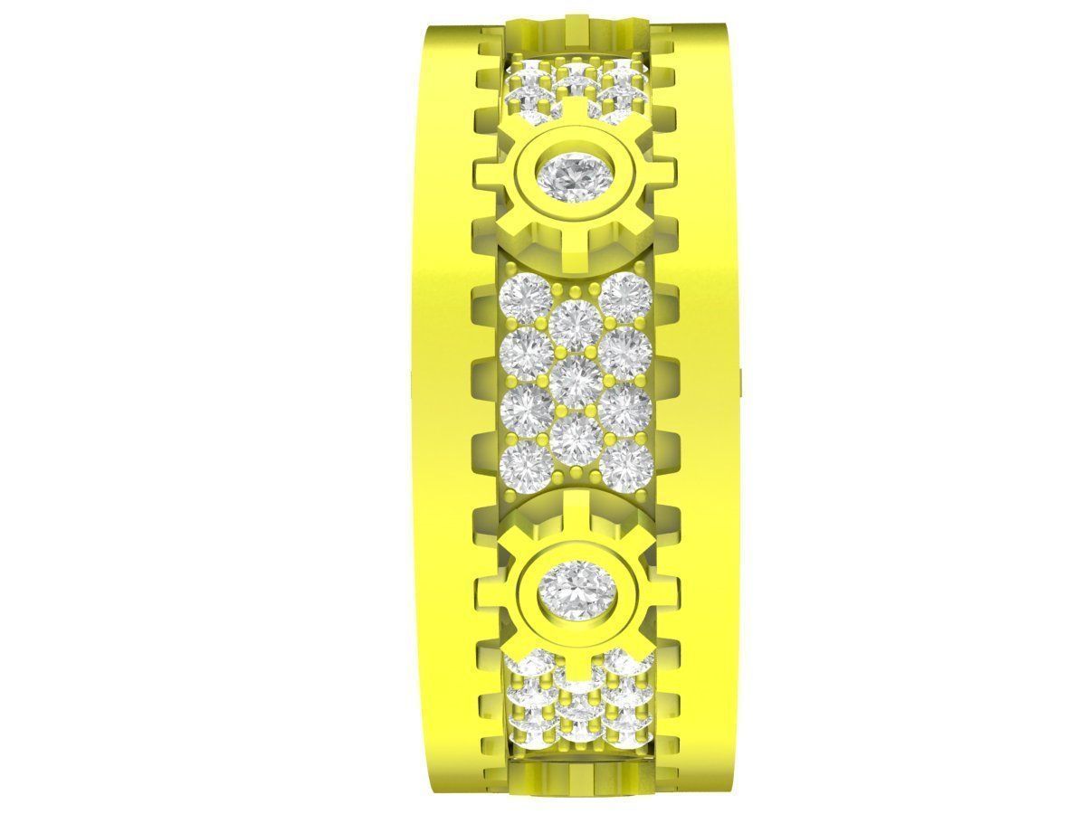 A4644 Diamond Wheel Gear Ring 3D Model 3D print model_3