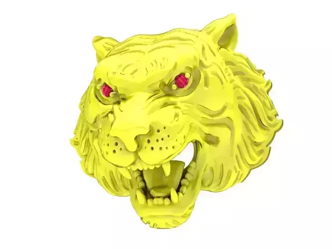 A4638 Head Tiger Pendant 3D Model