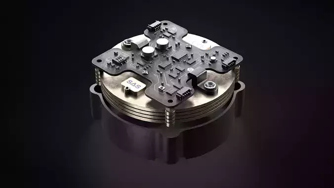 Electronic Board  Low-poly 3D model