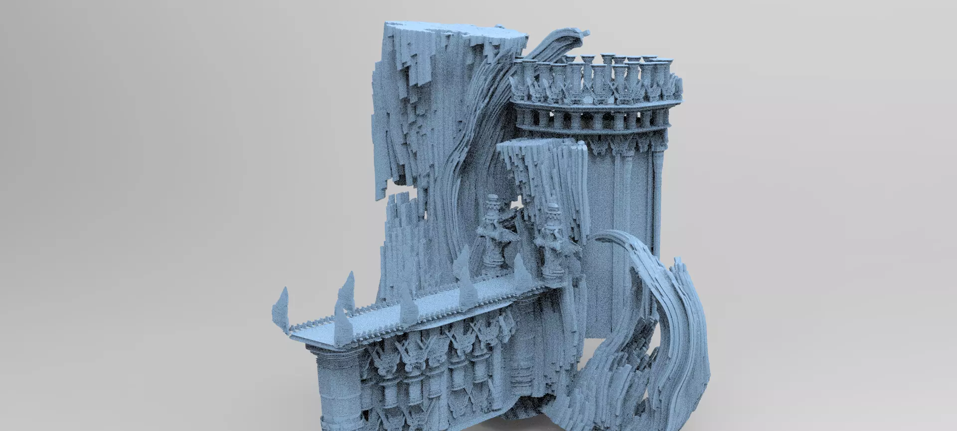 Desert Holy Grail fortress 3D model