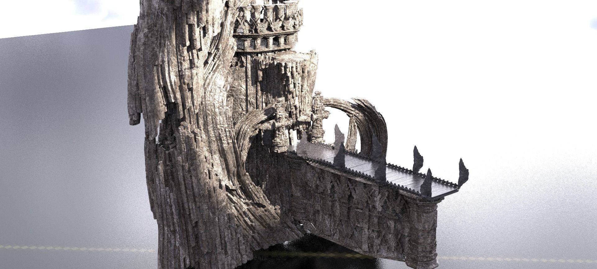 King Richards Crusades Desert Grail fortress 3D model_1