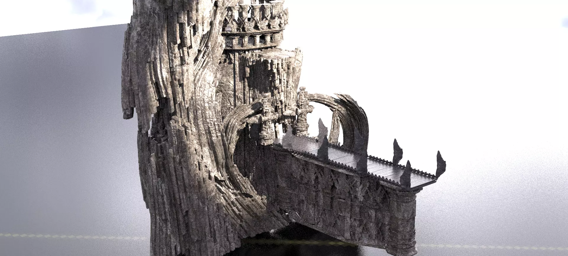 King Richards Crusades Desert Grail fortress 3D model_0