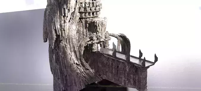 King Richards Crusades Desert Grail fortress 3D model