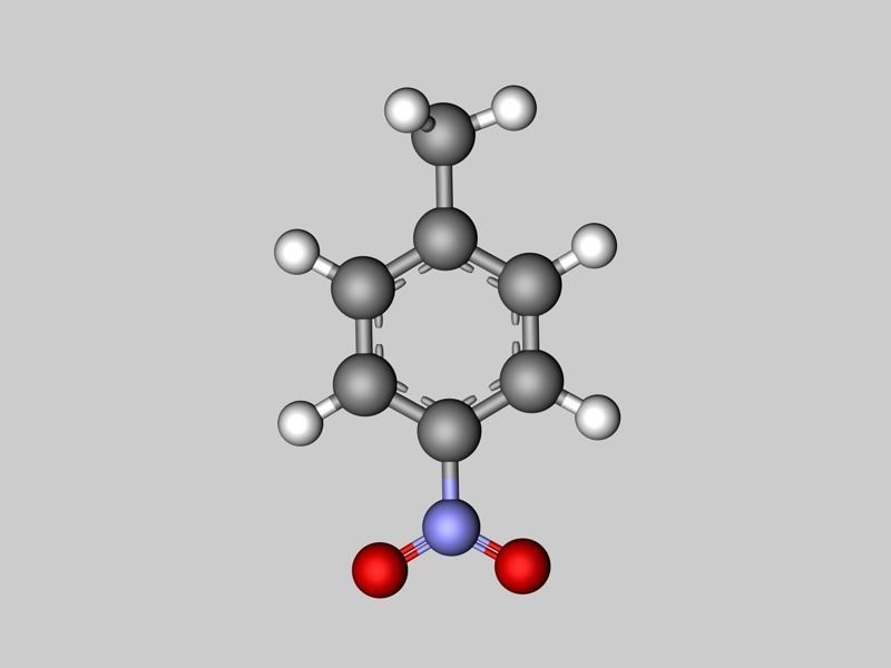 Collection of toluene nitrotoluene and trinitrotoluene TNT 3D model_7