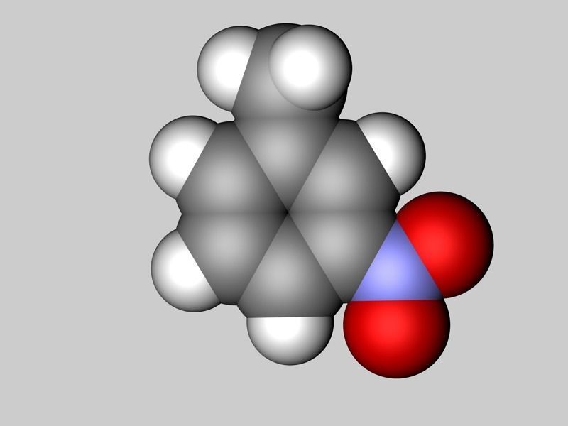 Collection of toluene nitrotoluene and trinitrotoluene TNT 3D model_10