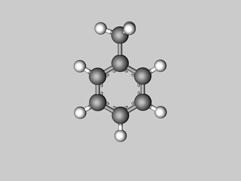 Collection of toluene nitrotoluene and trinitrotoluene TNT 3D model_20