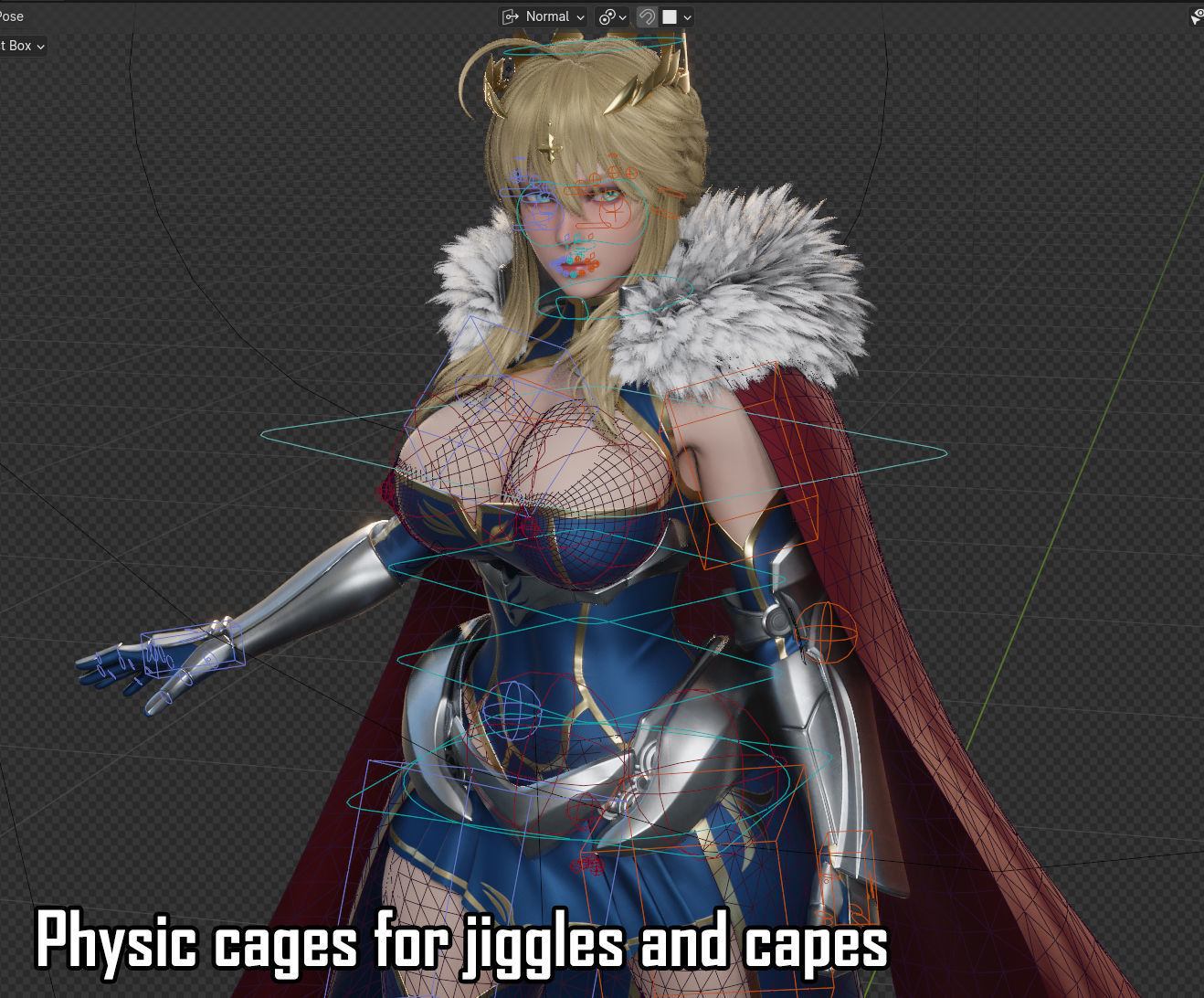 Artoria Pendragon Lancer - Game Ready Low-poly 3D model_20