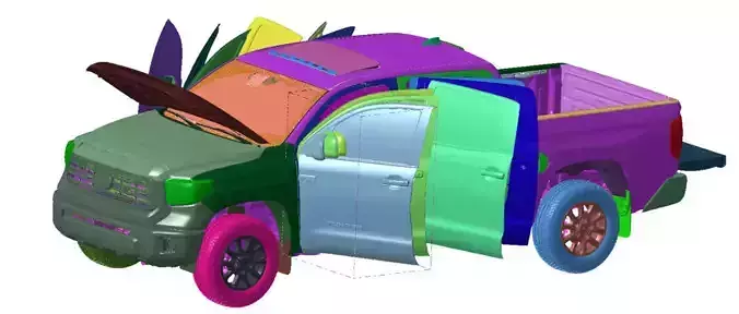 Toyota Tundra 4X4 Limited Crewmax 2021 Vehicle 3d scan model