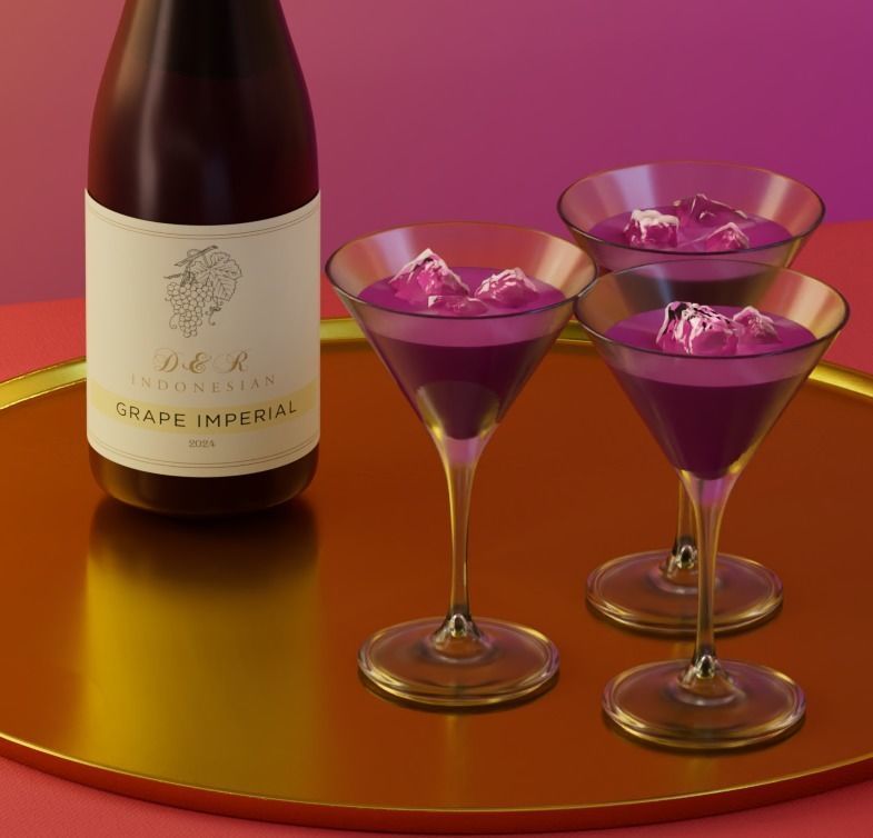 Cocktail Drink Custom 3d Model 3D model_1