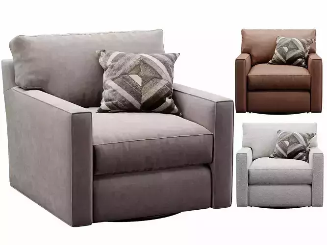 Crate and Barrel Axis Classic Swivel Chair