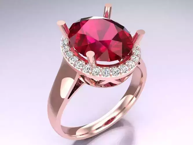 Oval stone ring - Womens  Rings - N112945