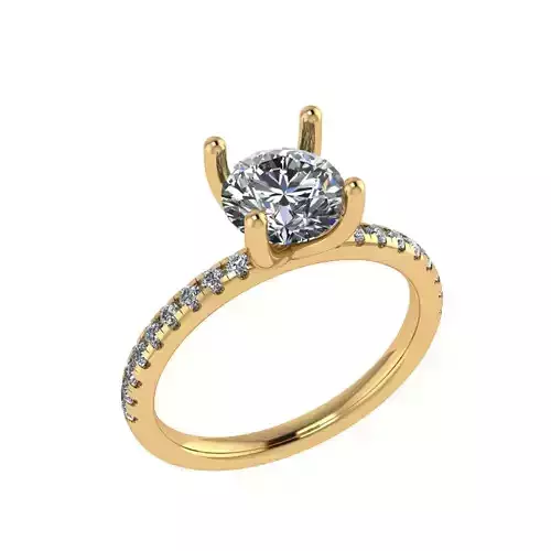 Diamond solitaire ring