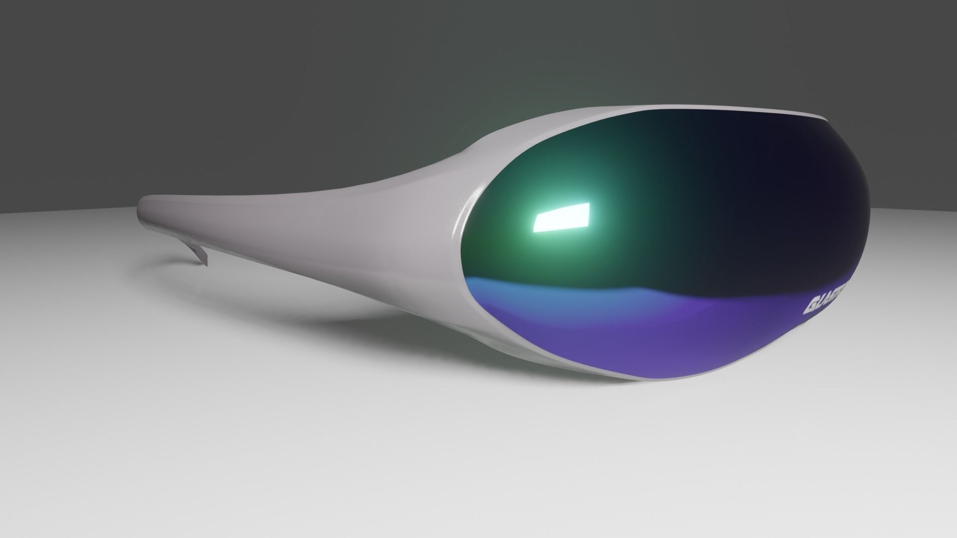 Glasstron Low-poly 3D model_2