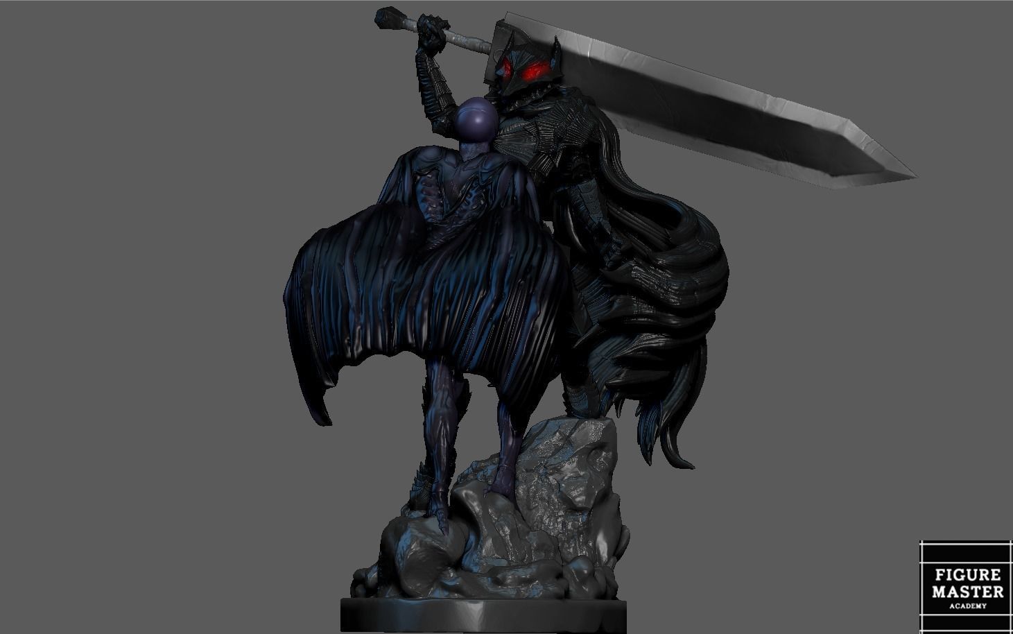 BERSERK GUTS VS FEMTO FANTASY ANIME SWORD CHARACTER 3D print model_8