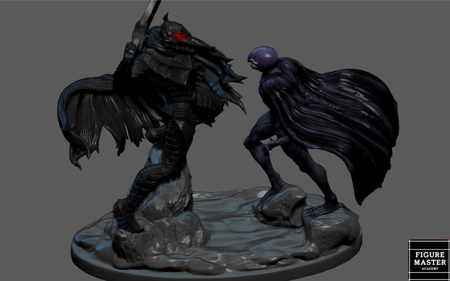 BERSERK GUTS VS FEMTO FANTASY ANIME SWORD CHARACTER 3D print model_3