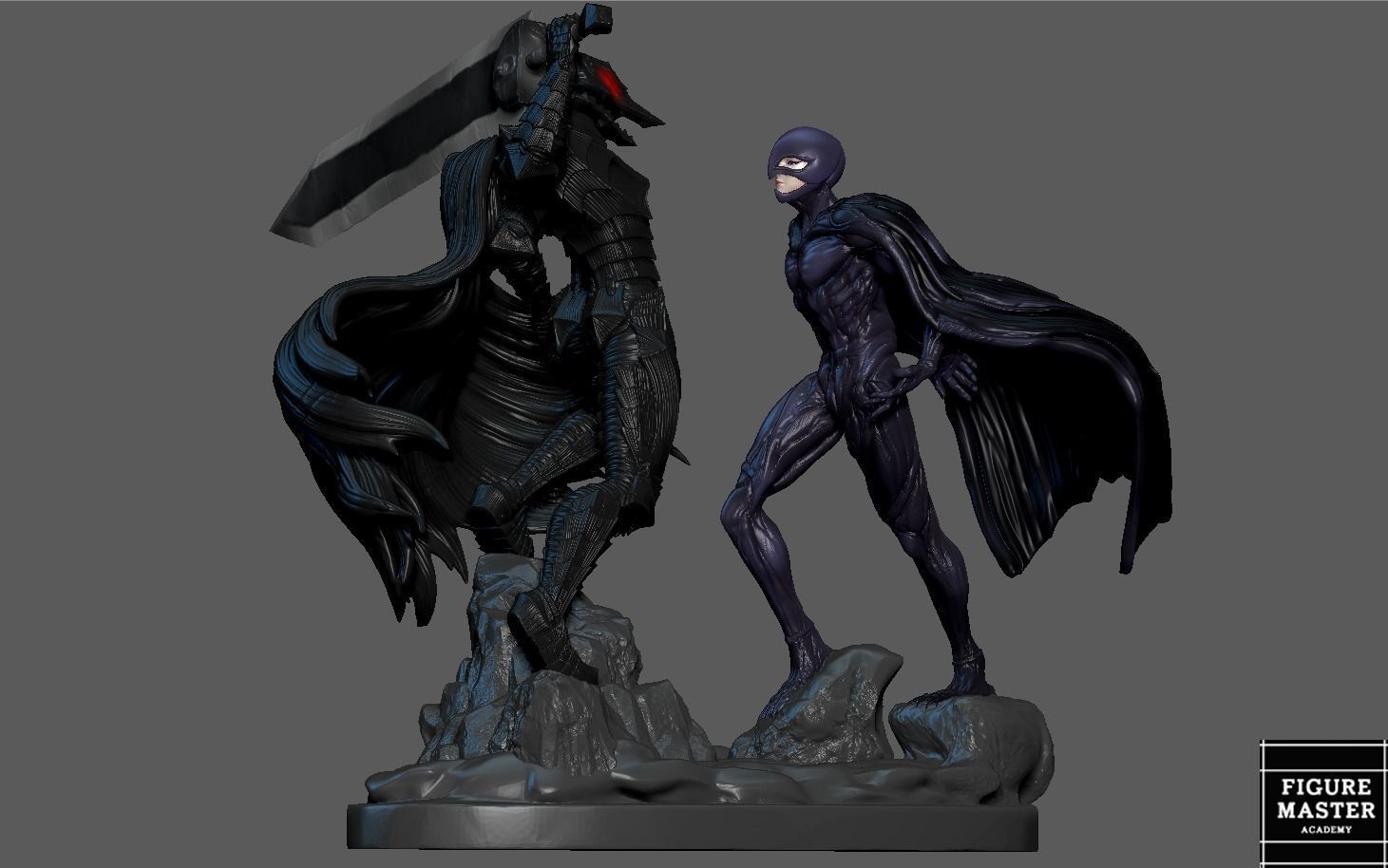 BERSERK GUTS VS FEMTO FANTASY ANIME SWORD CHARACTER 3D print model_6