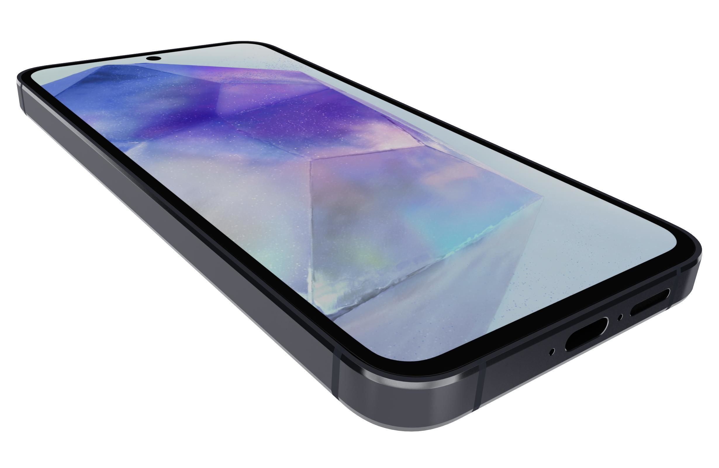 Samsung Galaxy A55 5G Black 3D model_12