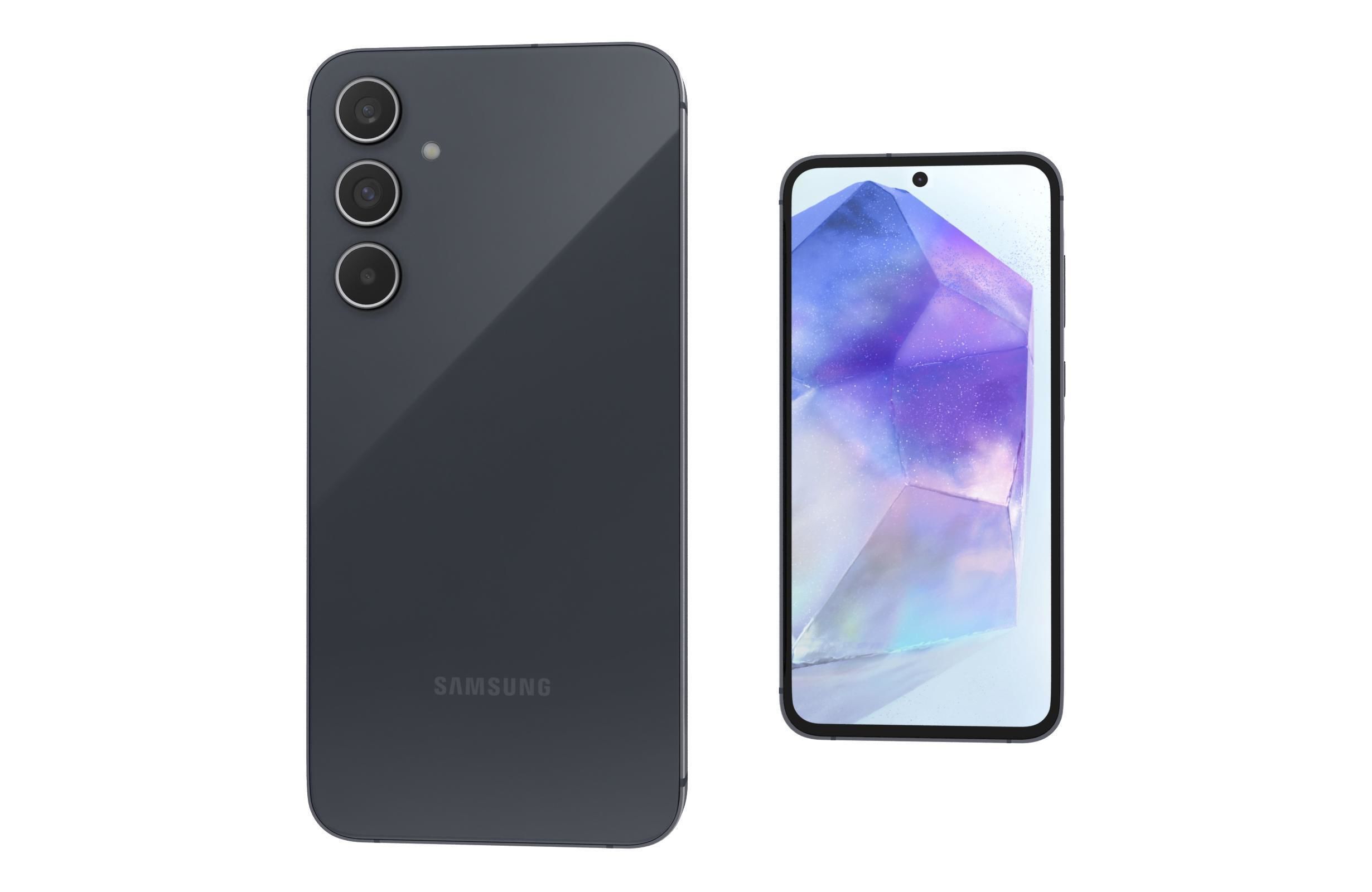 Samsung Galaxy A55 5G Black 3D model_7