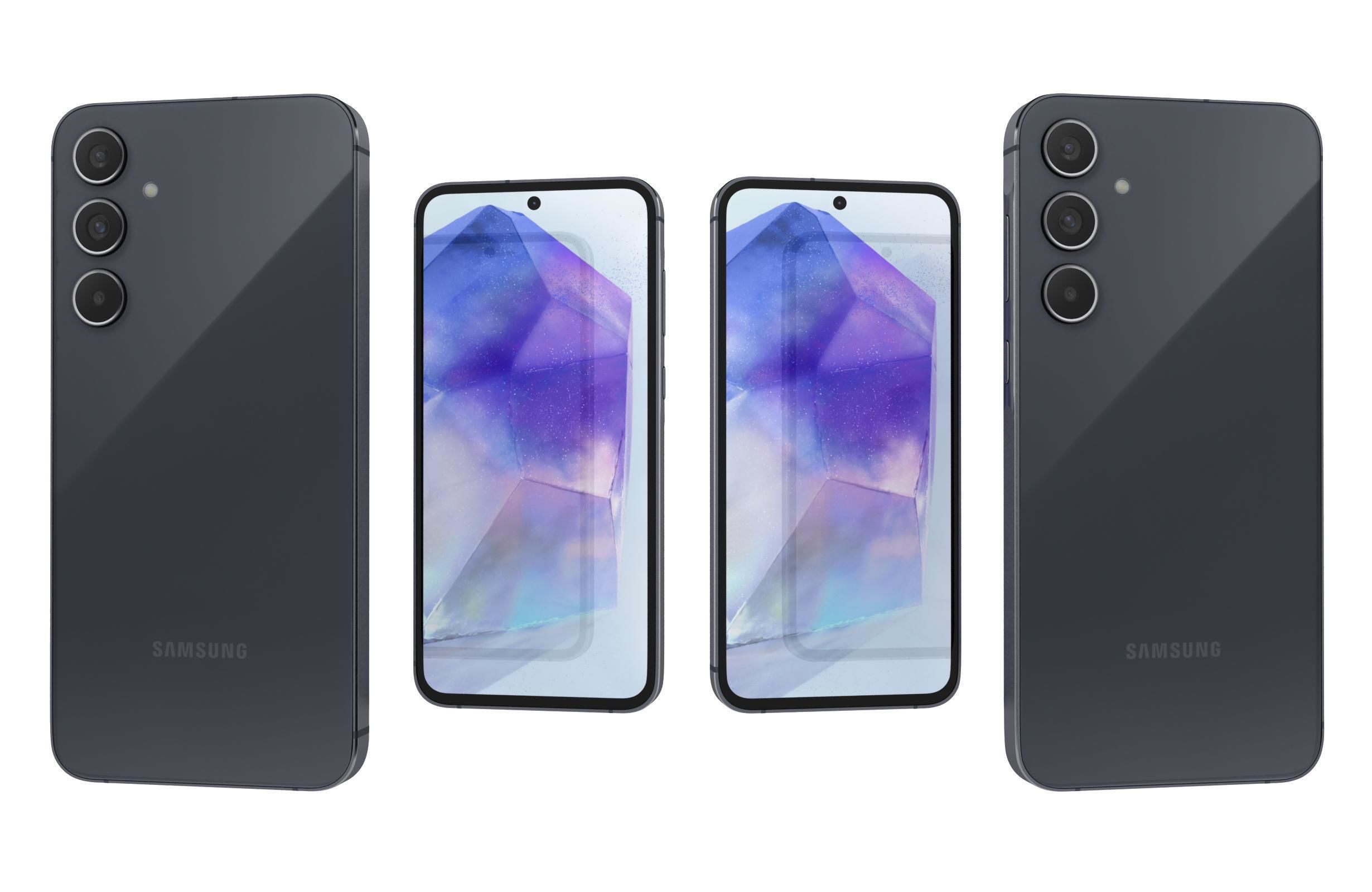 Samsung Galaxy A55 5G Black 3D model_3