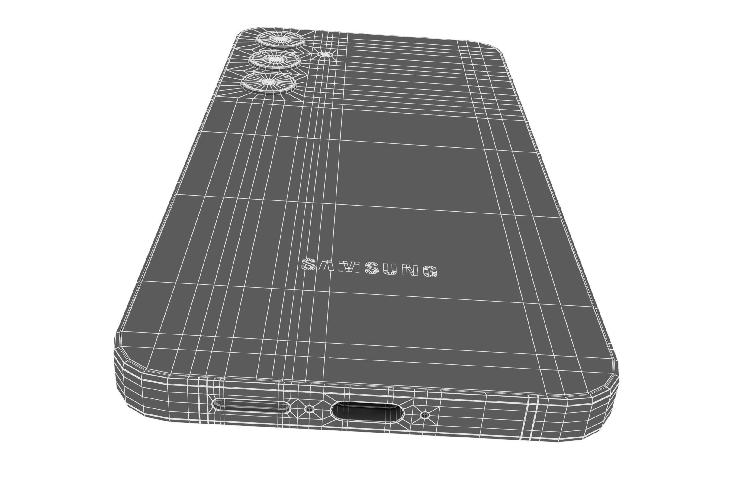 Samsung Galaxy A55 5G Black 3D model_21