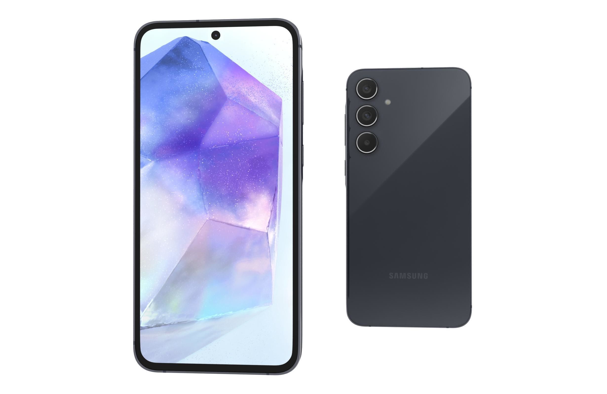 Samsung Galaxy A55 5G Black 3D model_6